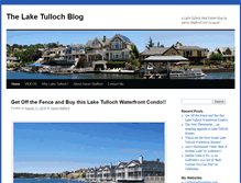 Tablet Screenshot of laketullochblog.com